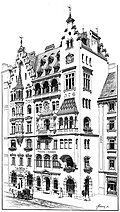 Hotel Meissl & Schadn, 1896, Fassade Neuer Markt&nbsp;2 (früher: Mehlmarkt).