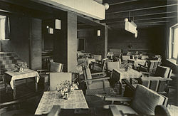 Hotel Berghof, Seefeld in Tirol, Halle, historisches Foto