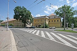 Infanterie-Kaserne Königgrätz (Gebäude 2015 noch existent)Koordinate 50° 12′ 27″ N, 15° 50′ 2″ O50.207515.833888888889
