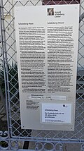 Informationstafel am Eingang