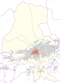 Österreichkarte, Position von Innenstadt hervorgehoben