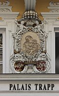 Allianzwappen am Palais Trapp in Innsbruck