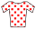 A jersey with a red polkadot design