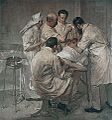 Wertheim bei einer Operation, 1907, Öl auf Leinwand