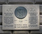José de San Martín – Gedenktafel
