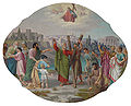 Kreuzigung des heiligen Andreas, Deckengemälde von Josef Gold, 1896
