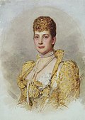 Queen Alexandra when Princess of Wales, 1895, Aquarell