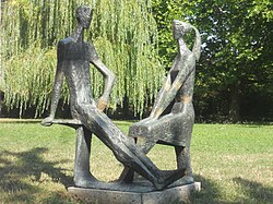 Bronzeplastik „Junges Paar“