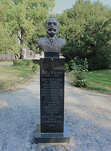 Büste von Kálmán Széll im Stadtpark von Szentgotthárd