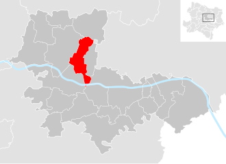 Lage der Gemeinde Königsbrunn am Wagram im Bezirk Tulln (anklickbare Karte)