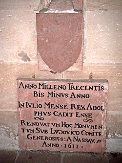 Gedenktafel von 1611