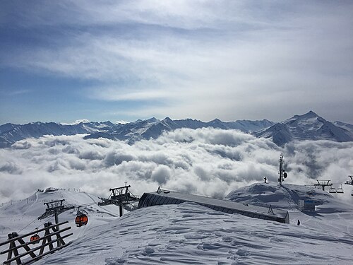 Pistenskifahren in der Zillertal Arena