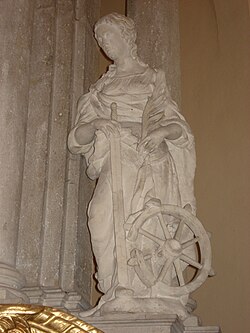 Catharina-Statue, einst Pery-Altar, jetzt Hochaltar