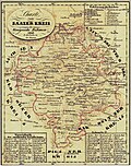 Karte des Saazer Kreises von 1838