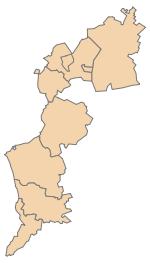 Lage des Bezirks Burgenland im Bundesland Burgenland (anklickbare Karte)