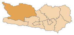 Lage des Bezirks Spittal an der Drau im Bundesland Kärnten (anklickbare Karte)