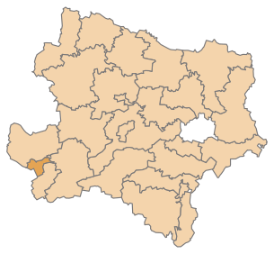 Lage des Bezirks Waidhofen an der Ybbs im Bundesland Niederösterreich (anklickbare Karte)