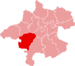 Lage des Bezirkes Vöcklabruck in Oberösterreich