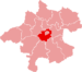 Lage des Bezirkes Wels-Land in Oberösterreich