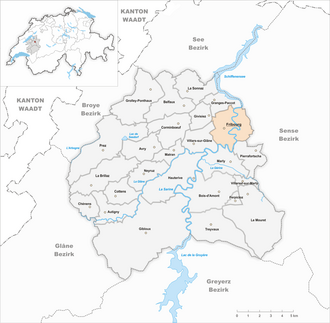 Karte von FreiburgFribourg