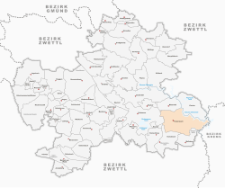Lage von Friedersbach in Zwettl