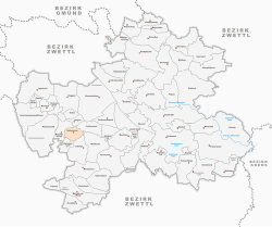 Lage von Guttenbrunn in Zwettl