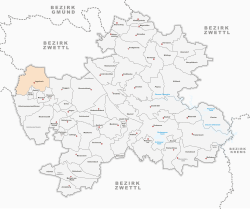 Lage von Jagenbach in Zwettl