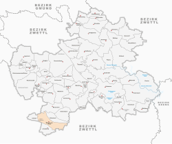 Lage von Marbach am Walde in Zwettl