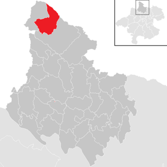 Lage der Gemeinde Klaffer am Hochficht im Bezirk Rohrbach (anklickbare Karte)