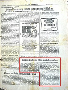 Freitag, 29. April 1966 – Nr. 67 Kleine Zeitung 63./19. Jahrgang – Seite 5: Grazer Kinder in Chile zurückgehalten. Von der Sekte des ehemaligen SS-Offiziers Schäfer von den Eltern herausgelockt Graz. – Seine drei Kinder, die im Dorf „Würde“ in Chile als Mitglieder einer religiösen Sekte lebten, versucht das Ehepaar Wilhelm und Mina Wagner aus Graz zurückzubekommen. Über die Vorgänge in diesem Dorf, das von dem ehemaligen SS-Offizier Paul Schäfer in Chile geleitet wurde, waren in letzter Zeit aufsehenerregende Einzelheiten bekannt geworden. Der Fall war sogar vor das chilenische Parlament gebracht worden, da Prügelstrafen, Folterungen und Unzucht aller Art in dem Dorf an der Tagesordnung seien. Mehrere Mitglieder der Sekte sollen an den Folterungen gestorben sein. Wilhelm Wagner war 1958 von der Sekte angeworben worden, wonach die Familie, das Ehepaar und seine sechs Kinder, in das Lager Siegburg in der Deutschen Bundesrepublik übersiedelten. 1961 sei es, wie der Anwalt des Ehepaares mitteilte, dem stellvertretenden Lagerleiter Hugo Baar gelungen, dem Ehepaar die damals noch minderjährigen Zwillinge Edith und Irmgard – heute 20 Jahre alt – und den 1949 geborenen Wilhelm herauszulocken. Der Vater der Kinder hat eingewilligt, seinen Sohn im Lager Siegburg zurückzulassen, wenn er das Lager verlassen dürfte. Unter Drohung habe man später von Wilhelm Wagner die Einwilligung erzwungen, dass vier seiner Kinder, Emma, Willi und die Zwillinge Edith und Irmgard nach Chile auswandern durften.