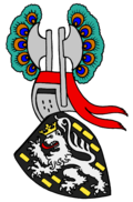 Wappen des Walther von Klingen im Codex Manesse (ca. 1300–1340)