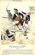 Das Regiment Schwerin zu Fuß 1757 – Richard Knötel 1890