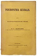 Psychopathia sexualis, 1886