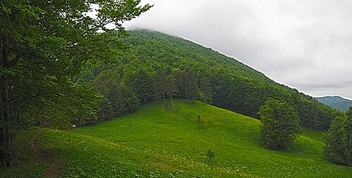 Der Krempa-Sattel, Krokar (Slowenien)