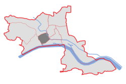 Lage des Stadtteils Innenstadt