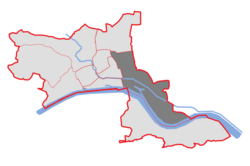 Lage des Stadtteils Lerchenfeld