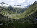 Blick vom hinteren Windbachtal zum Windbachtalkopf (links)