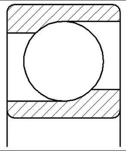 Einreihiges Schrägkugellager