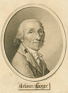 Johann Sperger im Jahr 1803