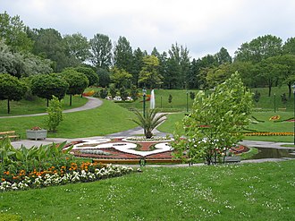Kurpark Oberlaa am Südhang des Laaer Bergs