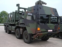 MAN HX/SX-SerieWeiterentwicklung des MAN gl mit TGA-Technik.Das Bild zeigt einen SX mit integrierter Fahrzeugschutzausstattung (IAC: Integrated Armour Cabin) von KMW.