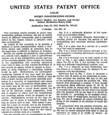 Text des Patents