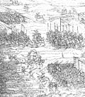 Landsknechte auf dem Marsch