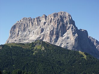 Langkofel von Nordosten aus gesehen