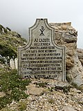 Gedenkstein für die im Oktober 1916 am Pasubio Gefallenen der Brigade Liguria