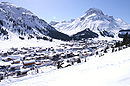 Blick über das Dorf Lech