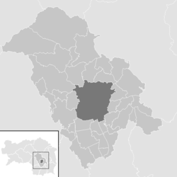 Lage der Gemeinde Bezirk Graz-Umgebung im Bezirk Graz-Umgebung (anklickbare Karte)