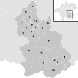 Lage der Gemeinde Bezirk Kirchdorf an der Krems im Bezirk Kirchdorf an der Krems (anklickbare Karte)