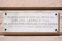 Leopold Figl – Gedenktafel