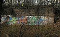Reste des Linienwalls an der Stammstrecke der S-Bahn Wien nahe Landstraßer Gürtel